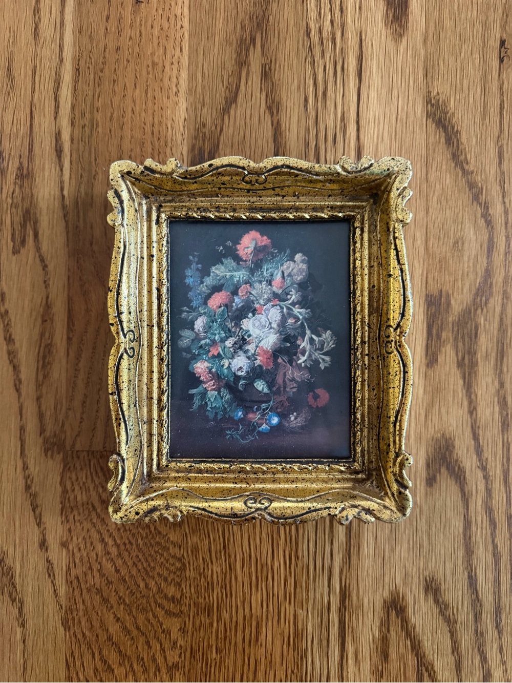 Gold Vintage Italian Small Picture Frame- Florentine Style